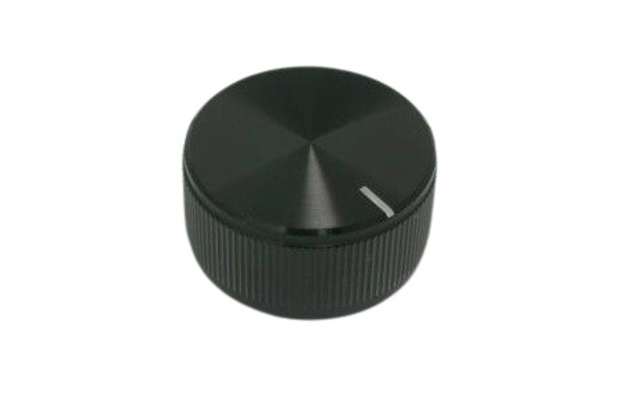 RS PRO 32毫米黑色电位器旋钮，适用于6.4毫米轴