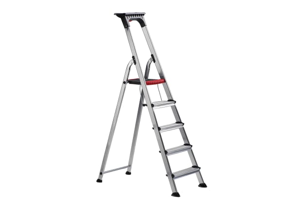 RS PRO Aluminium 5 steps Step Ladder, 1.041m platform height, 1.677m open length